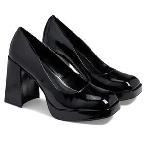 Kenneth Cole Bri Pump in Black Patent Leather NEW Size 9